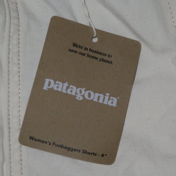 Women's Funhoggers Shorts 4" Undyed Natural Color Small S NWT - Picture 3 of 6